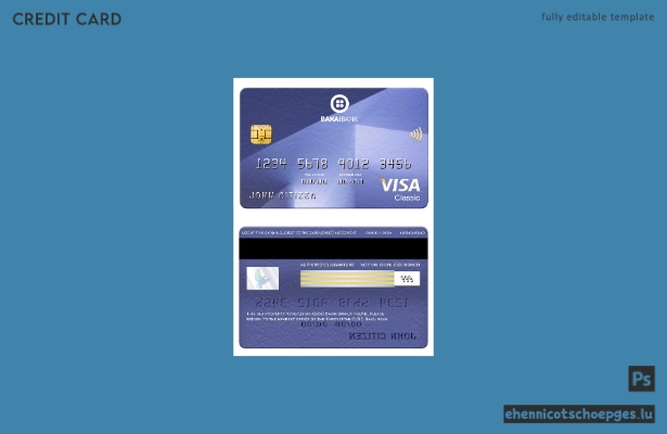 Kirgisistan OJSC Bakai Bank Visa Classic Card – Beispielvorschau